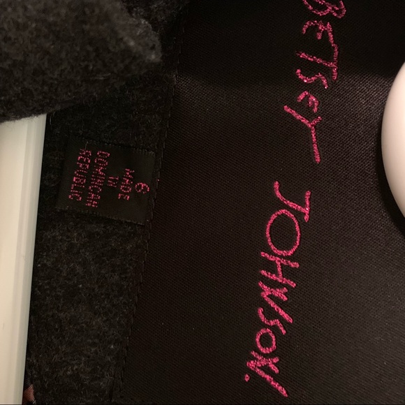 Betsey Johnson Pea Coat Cheetah Print Lining - Picture 7 of 10